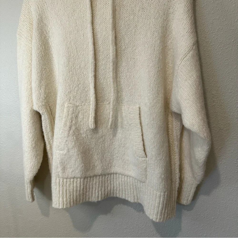 J. Crew Cozy Cream Knit Sweater Hoodie
